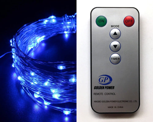 100 foot Blue LED Blue Multifuction String Light