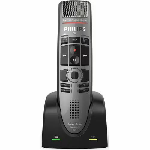 Philips SpeechMike Premium Air Wireless Dictation USB Microphone, Push-Button