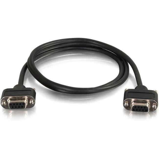 10Ft Cmg-Rated Db9 Low Profile Null Modem F-F