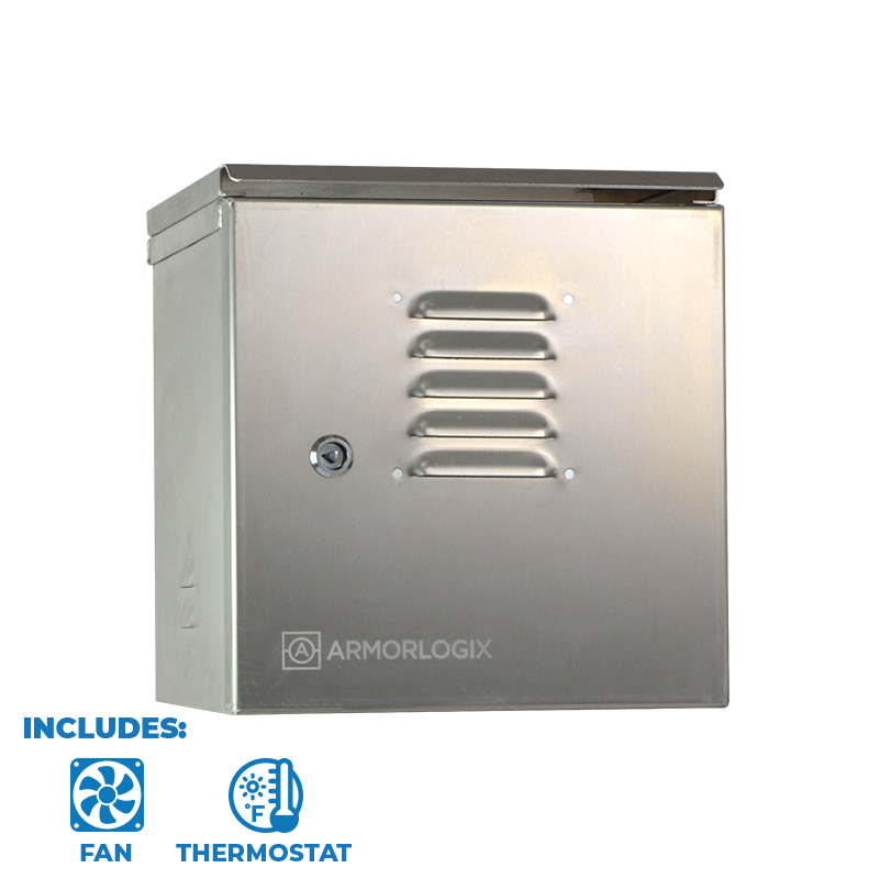 12" X 12" X 11" Nema 3 Enclosure With Fan Al121211N3-Ft