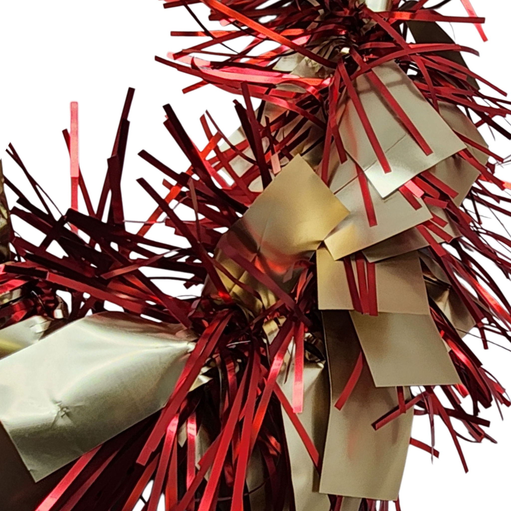 12 foot 4 Ply Luxury Matte Tinsel Garland - Red/Gold