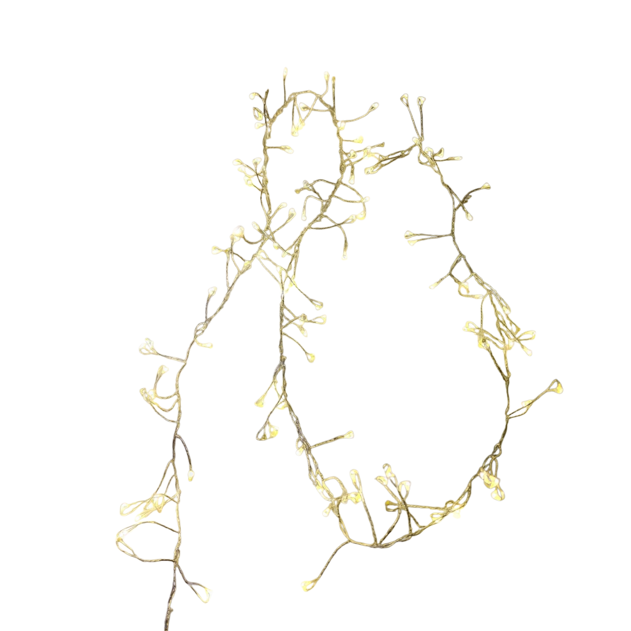 120 Light Twinkle LED Fairy Clear Cluster USB Lights - 4 Foot