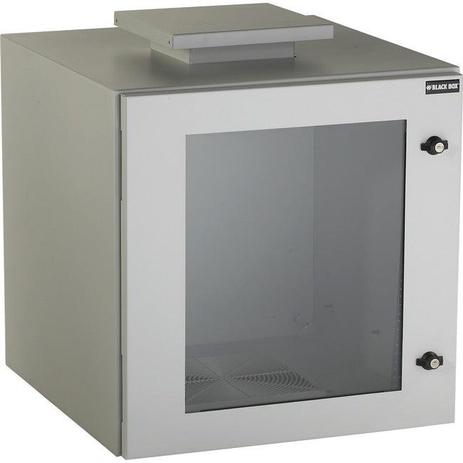 12U Server Rack with Cooling - NEMA 12 Wall Mount Cabinet with Temperature Control | Black Box ClimateCab RMW5120AF