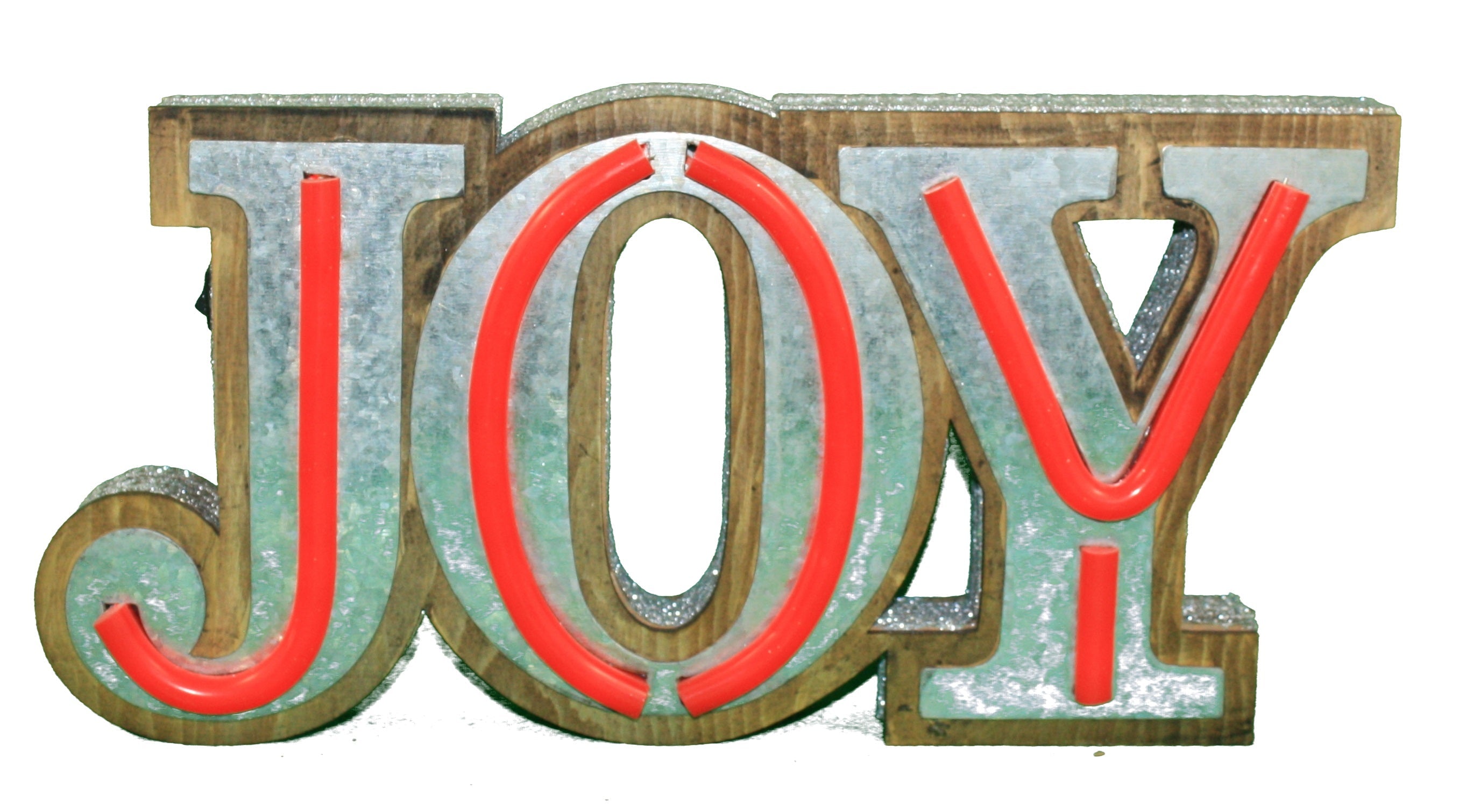 13 inch B/O Lighted Sign - Joy