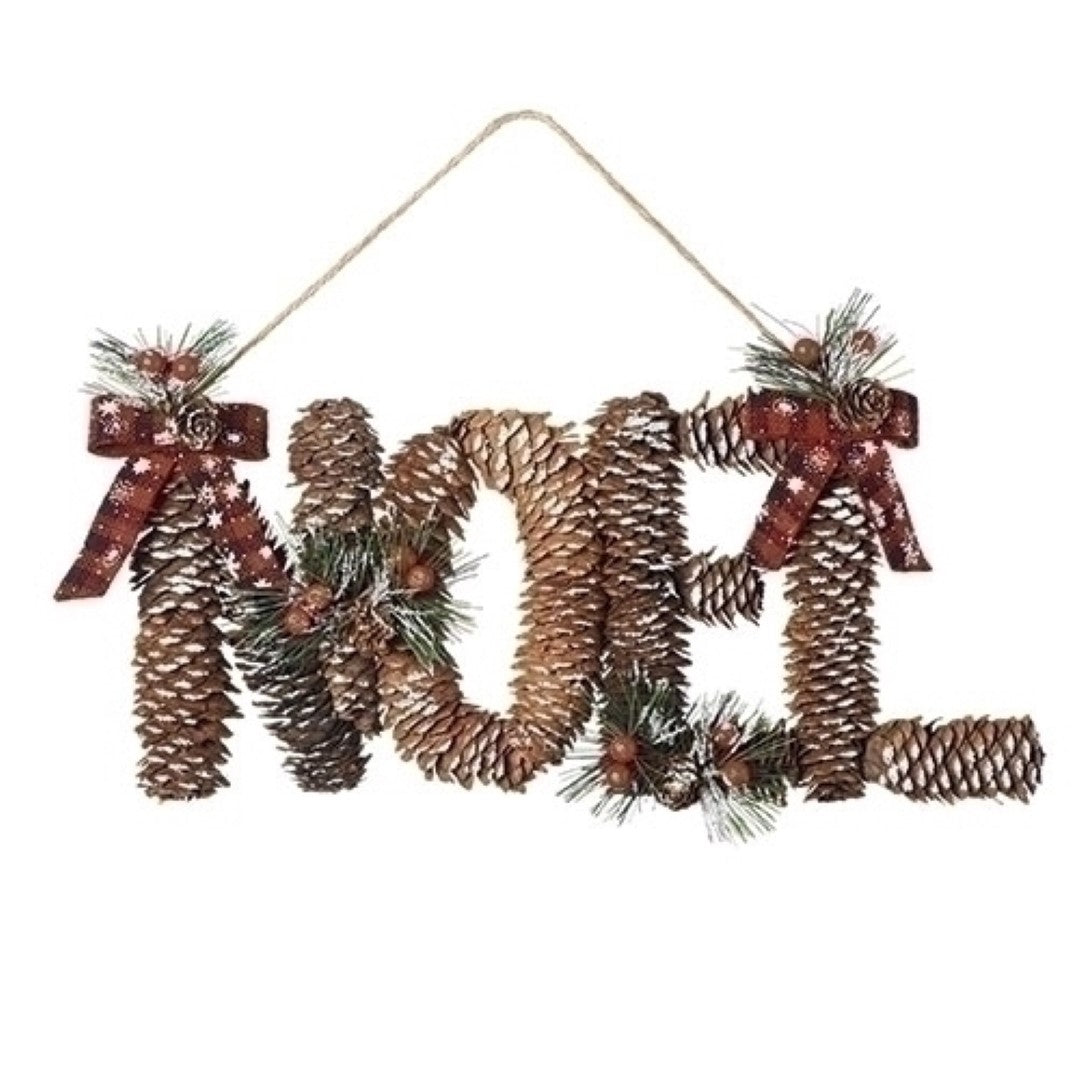 15" Noel Pinecone Hanger