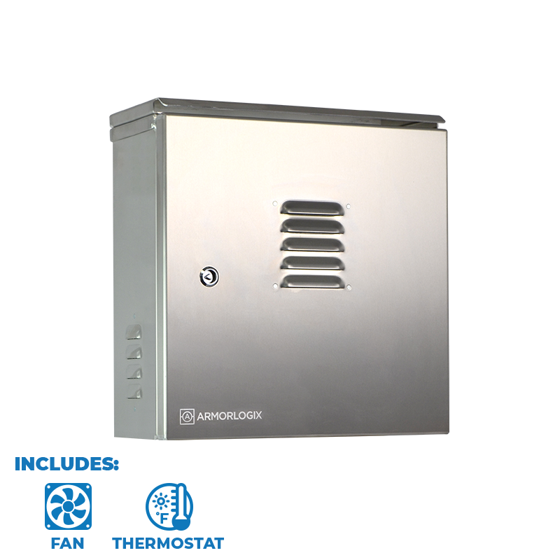 16" X 16" X 6" Nema 3 Enclosure With Fan Al161606N3-Ft