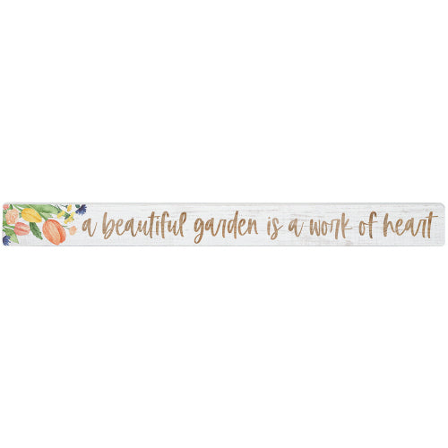 16 inch Shelf Sitter Sign - Beautiful Garden