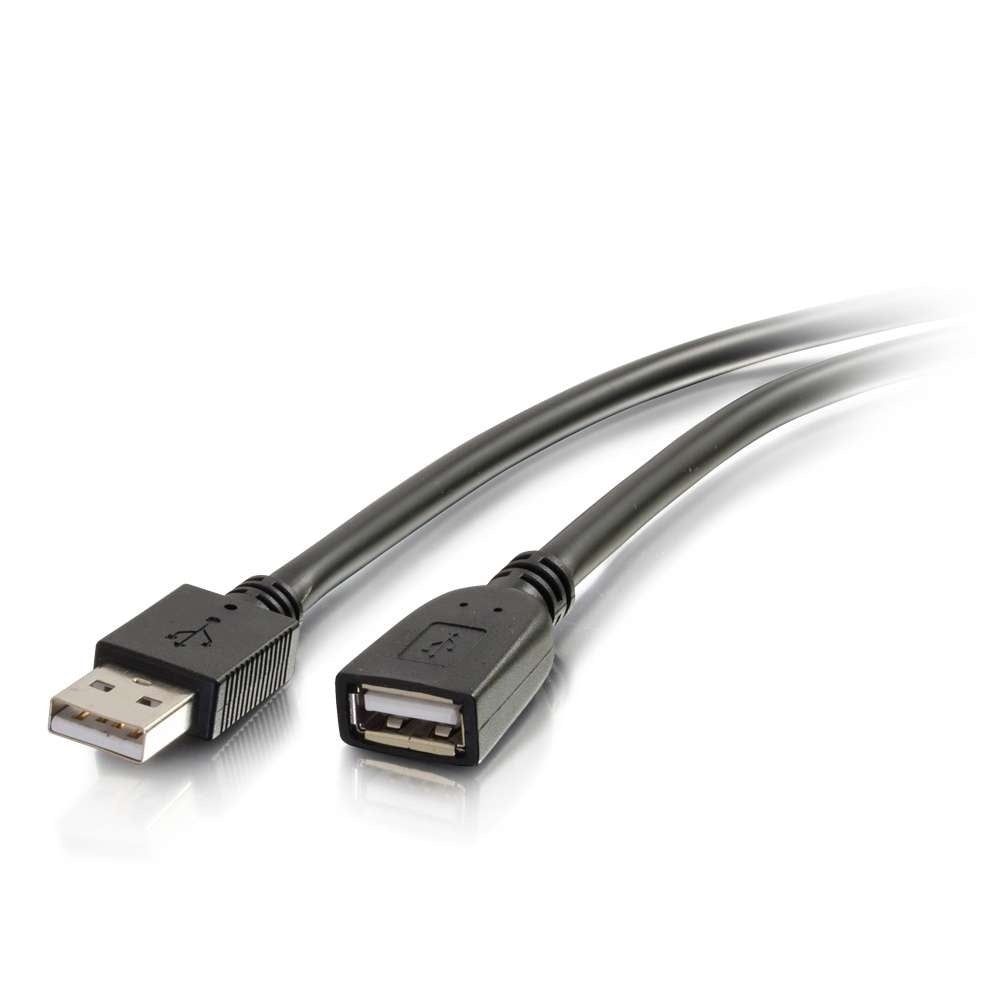 16Ft Usb A Male To Female Active Extension Cable - Plenum, Cmp-Rated