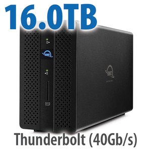 16.0TB OWC Gemini - Thunderbolt (USB-C) Dock and Dual-Drive HDD RAID External Storage