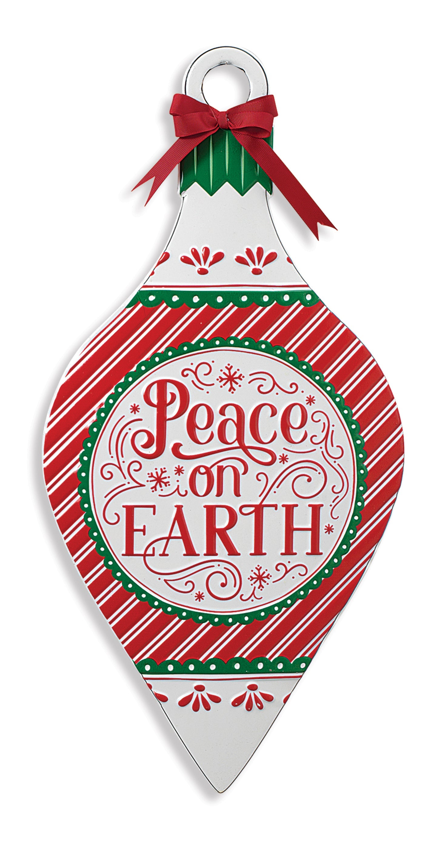 17 Inch Metal Embossed Wall Decor - Joy to the World