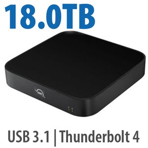 18.0TB (16.0TB HDD + 2.0TB NVMe) OWC miniStack STX Stackable Storage and Thunderbolt
