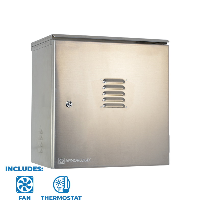 19" X 19" X 12" Nema 3 Enclosure With Fan Al191912N3-Ft