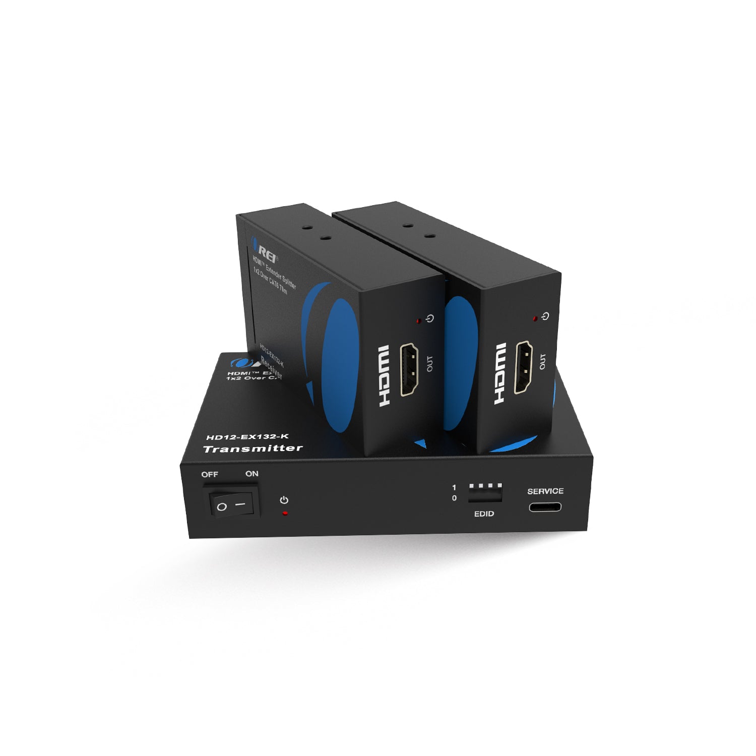 1x 2 HD Extender Splitter Up To 132 Feet (HD12-EX132-K)