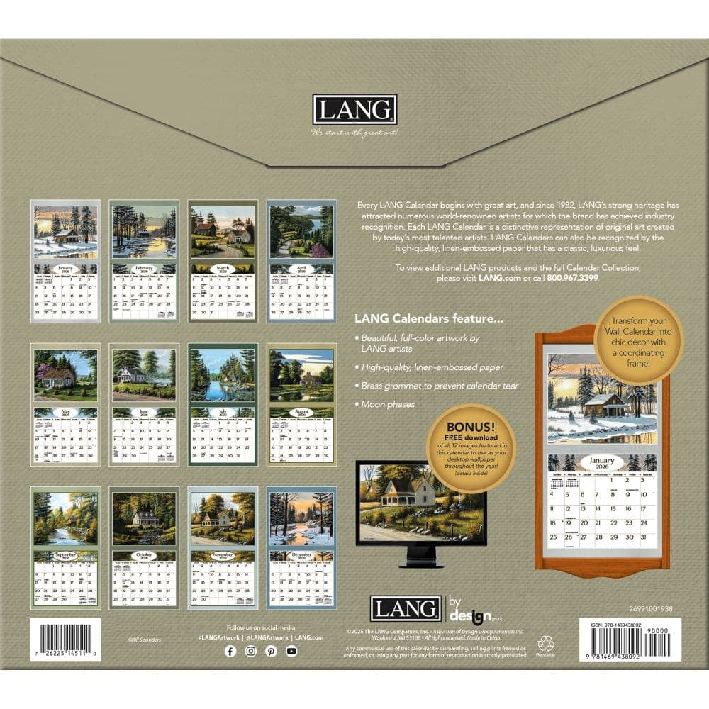 2026 Road Home Wall Calendar