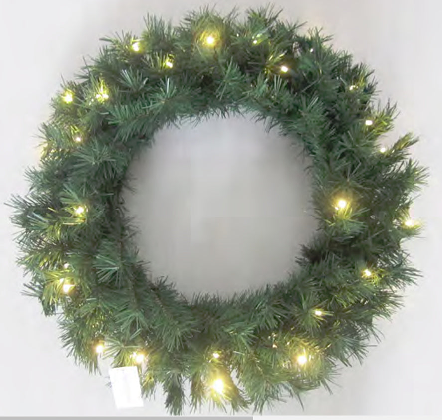24 inch 30 LED PVC Wreath