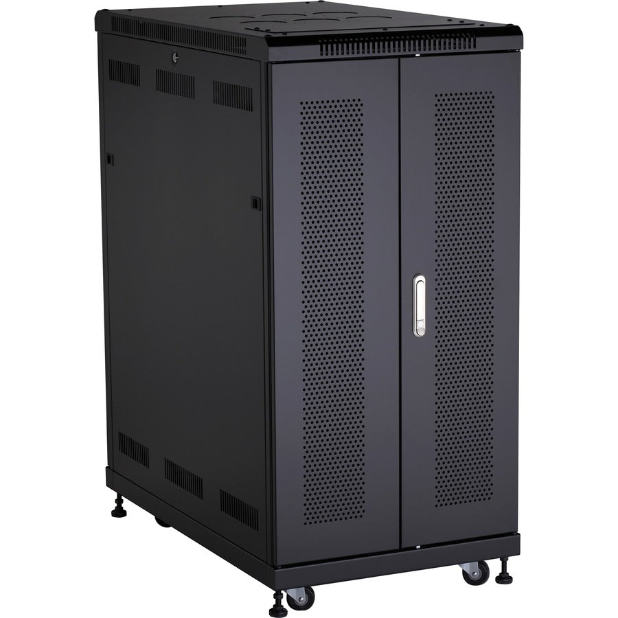 24U Server Cabinet - Split Rear Door Data Center Rack | BLACK BOX RM2525A