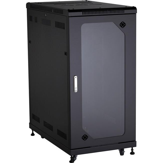 24U Server Cabinet - Split Rear Door Data Center Rack | BLACK BOX RM2525A