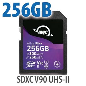 256GB OWC Atlas Ultra SDXC V90 UHS-II Memory Card