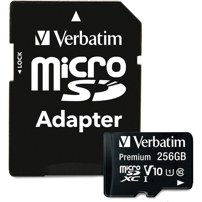 256Gb Class 10 Memory Card W/Adapter