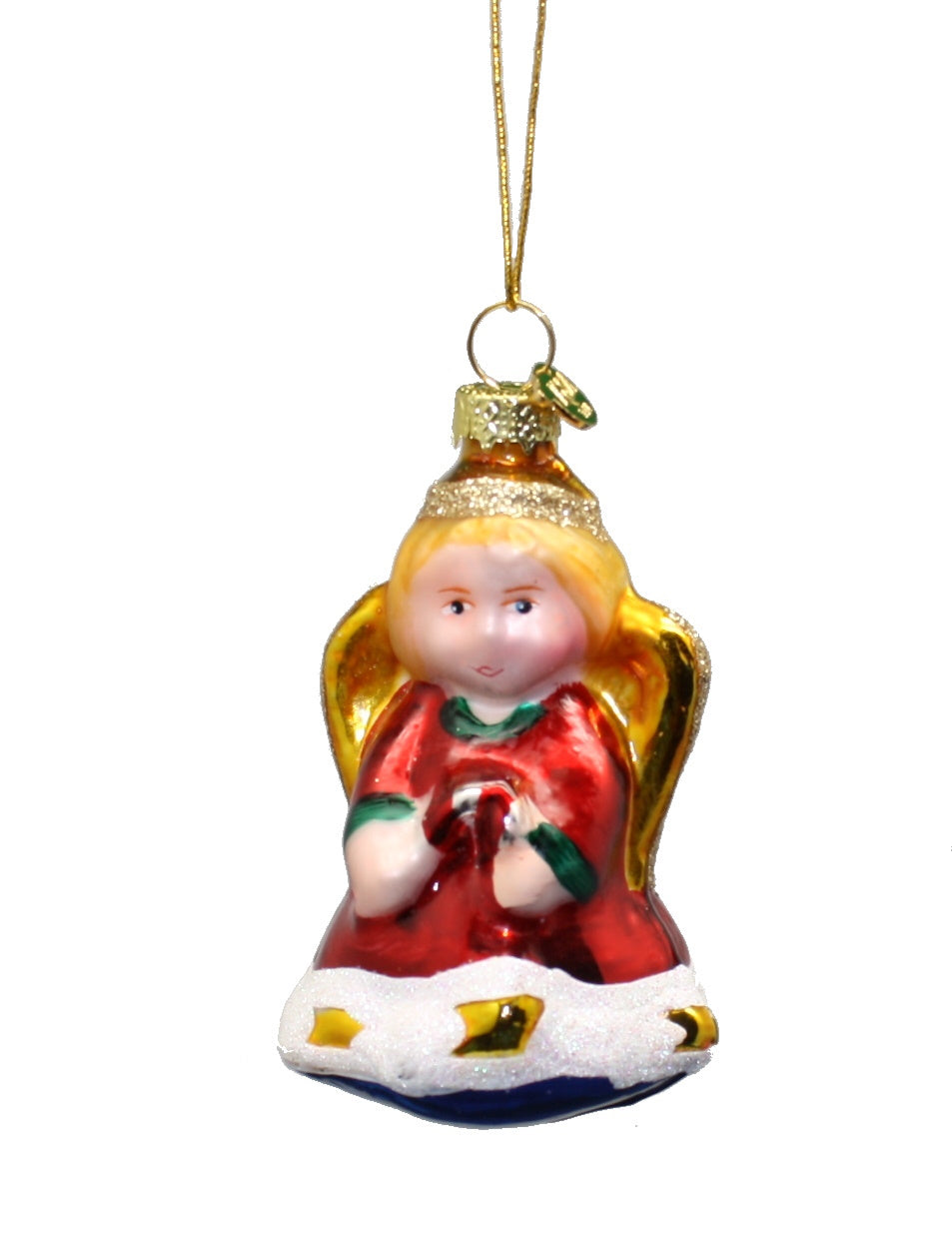 3 Inch Boxed Glass Ornament - Angel