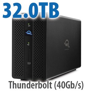 32.0TB OWC Gemini - Thunderbolt (USB-C) Dock and Dual-Drive HDD RAID External Storage