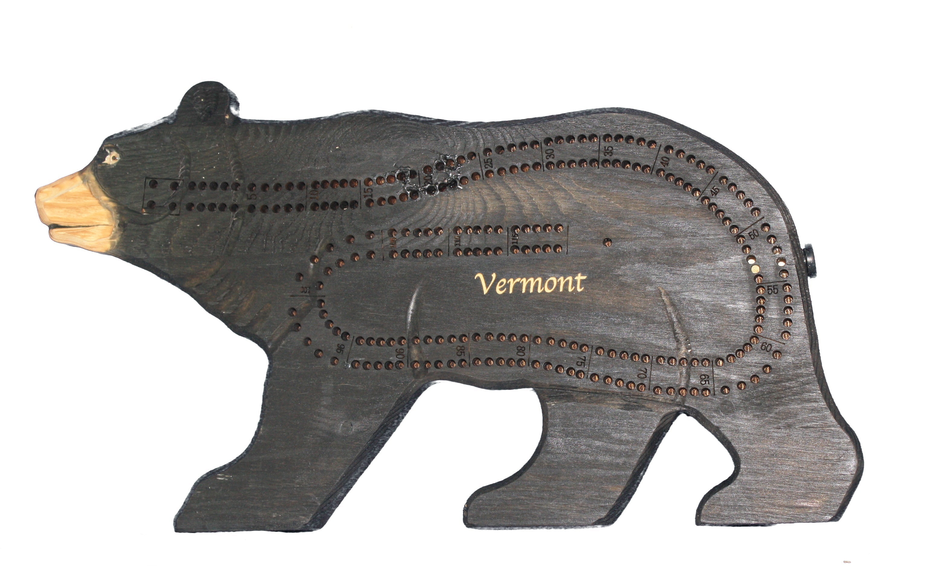3D Bear Cribbage Board