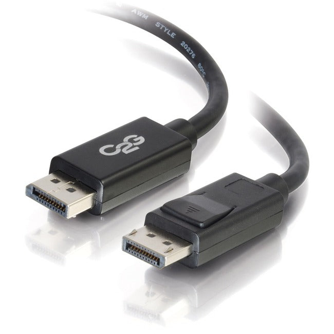 3Ft Displayport Cable With Latches 8K Uhd M/M - Black