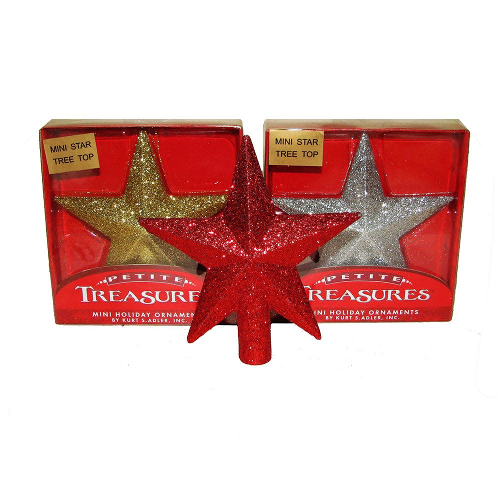 4" Un-Lit Petite Treasures Miniature Star Treetop -