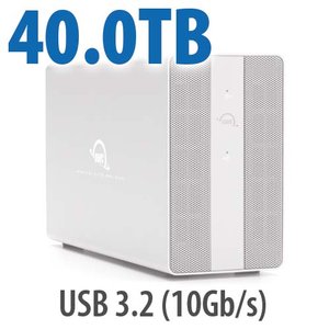 40.0TB OWC Mercury Elite Pro Dual RAID Storage Solution with USB 3.2 (10Gb/s) +