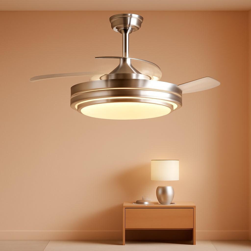 42 Inch Ceiling Fan With Dimmable Lighting And Remote Control