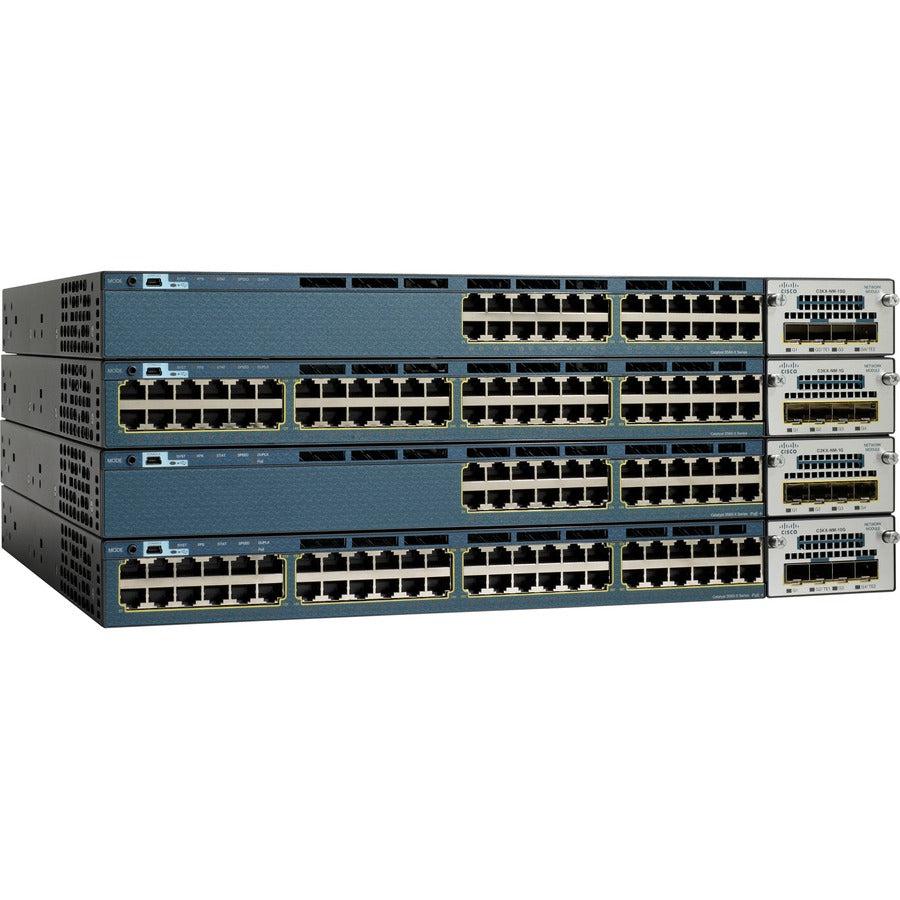 48 Port PoE Switch - Cisco Catalyst 3560-X LAN Base Gigabit Ethernet | TecisoftSolutions WS-C3560X-48P-L