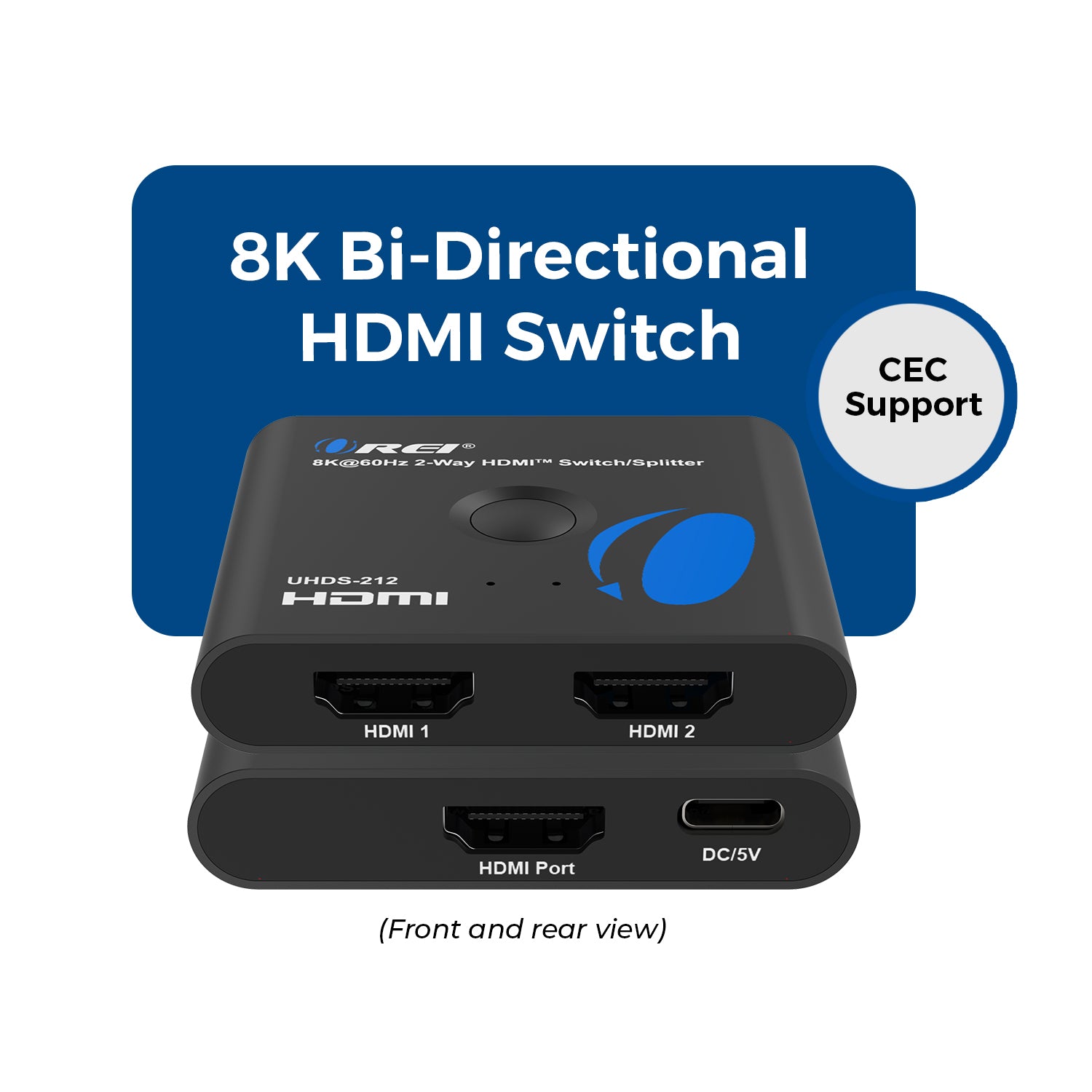 4K HDMI Bi-direction 1x2 Splitter, 2x1 Switch v2.0 4Kx2K@60Hz (UHDS-212)