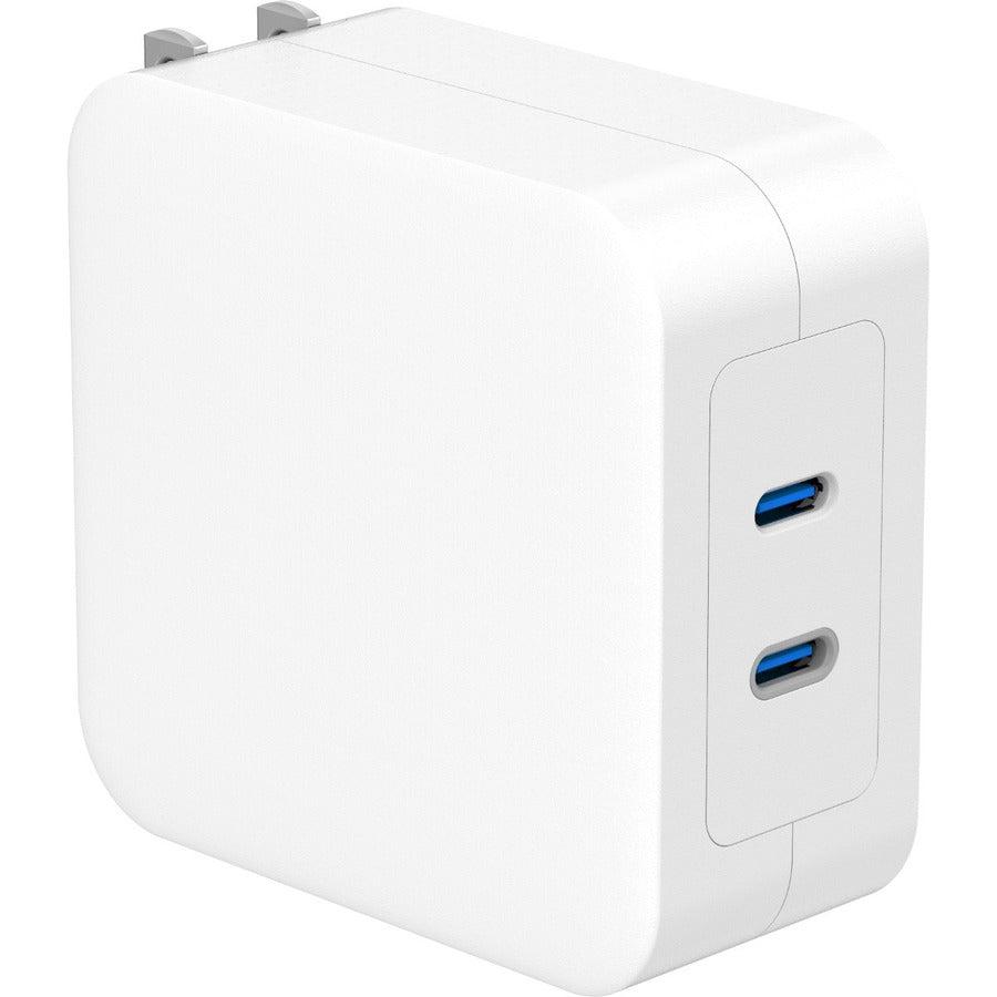 4XEM 100W GAN Wall Charger Dual USB-C - White