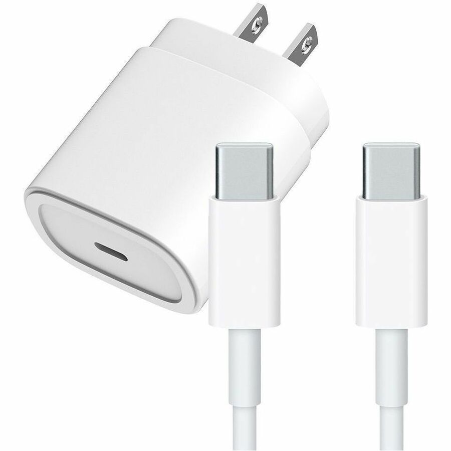 4XEM 25W 6FT USB-C Charging Kit compatible for iPhone 15 and iPhone 15 Plus - PVC - White