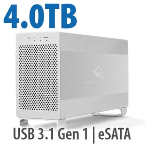 4.0TB OWC Mercury Elite Pro Dual Two-Drive RAID USB 3.2 (5Gb/s) + eSATA External