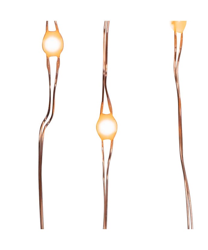 50-Light Battery-Operated Classic White Superbright LED Light Set