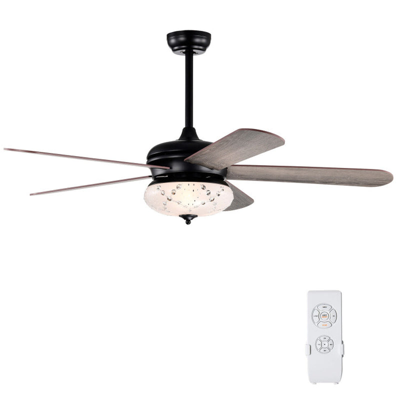 52 Inch Ceiling Fan With Remote Control Retro Style