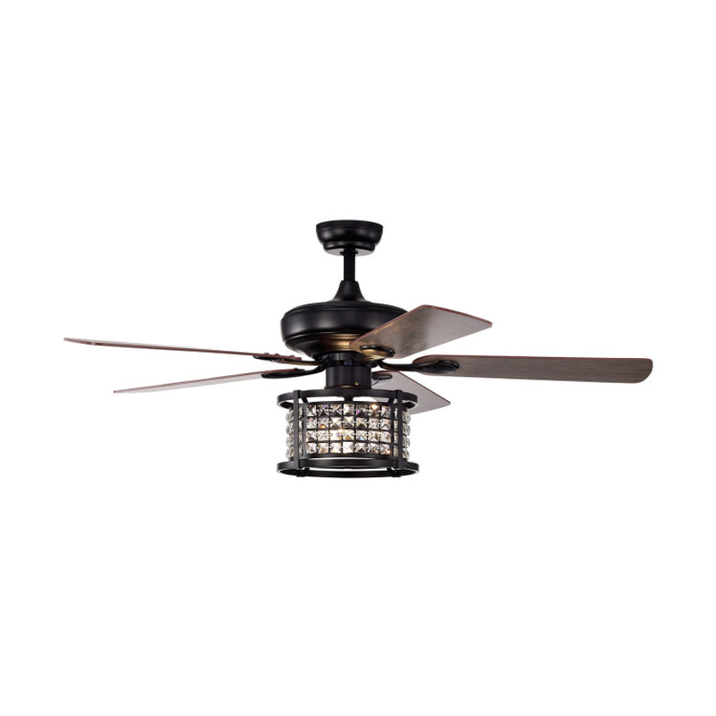 52 Inch Crystal Ceiling Fan Light With Remote Control