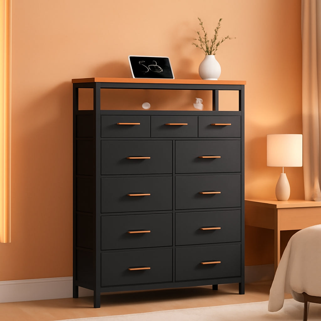 59 Inch Tall Dresser With Integrated Charging Station
