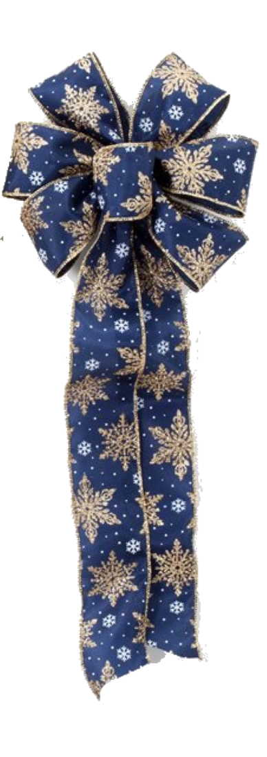 6 Loop 17 Inch Midnight Snow Bow