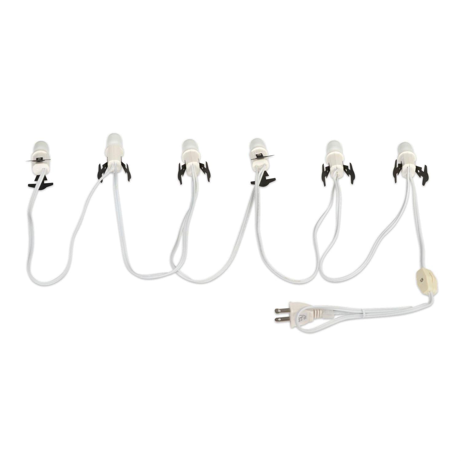 6 Socket Village Light Set with Bulbs