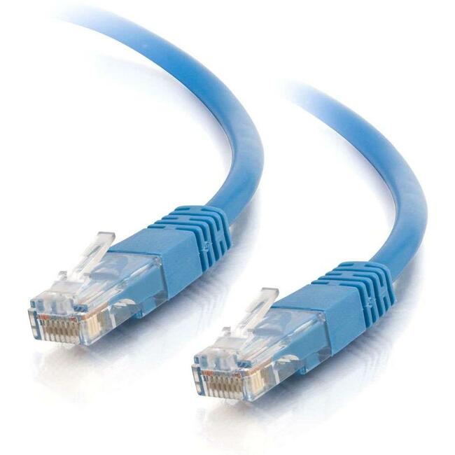 65Ft Cat5E Molded Solid Unshielded (Utp) Network Patch Cable - Blue