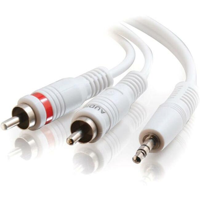 6Ft One 3.5Mm Stereo Male To Two Rca Stereo Male Audio Y-Cable - Ipod(R) White