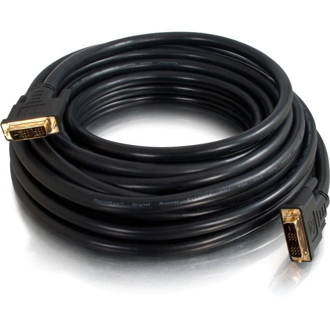 6Ft Pro Series Single Link Dvi-D&Trade; Digital Video Cable M/M - In-Wall Cl2-Ra