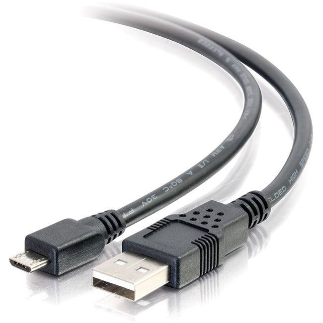 6.6Ft Usb 2.0 A To Micro-B Cable M/M - Black (2M)