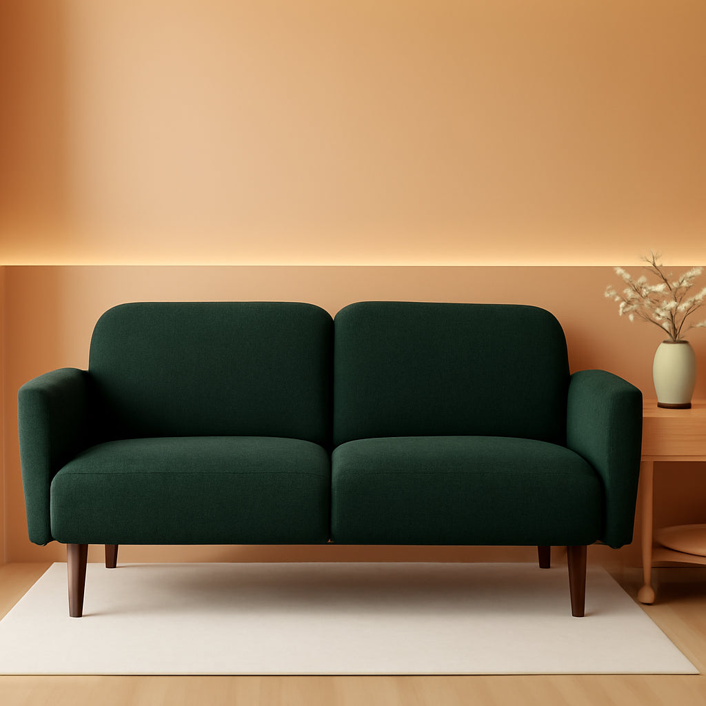 77 Inch Mid Century Boucle Loveseat Convertible Sleeper
