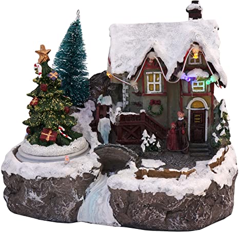 8 Inch long LED Holiday Village -