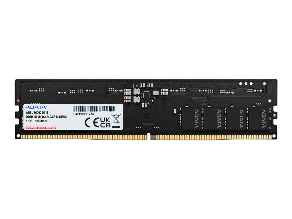 ADATA - DDR5 - module - 16 GB - DIMM 288-pin - 5600 MHz / PC5-44800 - 1.1 V - unbuffered - on-die ECC