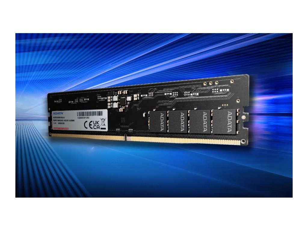 ADATA - DDR5 - module - 16 GB - DIMM 288-pin - 5600 MHz / PC5-44800 - CL46 - 1.1 V - unbuffered - on-die ECC