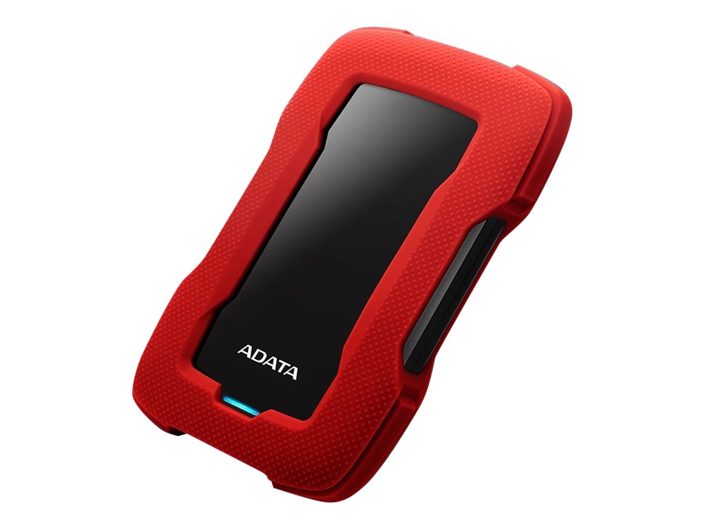 ADATA HD330 - Hard drive - 2 TB - external (portable) - USB 3.1 - 256-bit AES - red